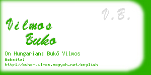 vilmos buko business card